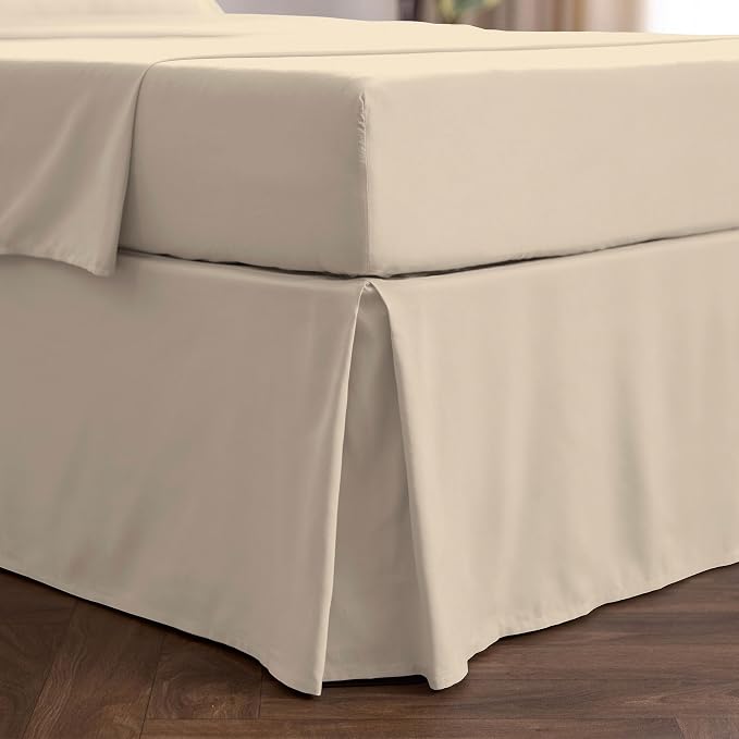 Mellanni Bed Skirt Cal King Size- Bed Skirting by Mellanni