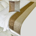 The HomeCentric King/Queen/Twin Brown Decorative Bed Runner Full 68"x18" Bed by TheHomeCentric