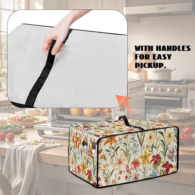 Toaster Oven Cover with Pockets, Washable Smart Oven Dust Cover Protective - Image 4