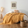 100% Cotton Waffle Blanket by HORIMOTEHOME
