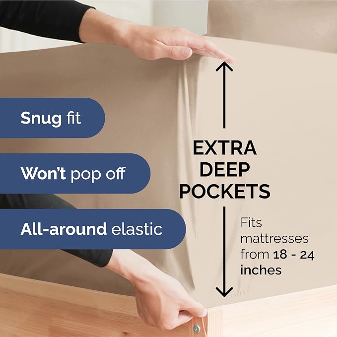 Extra Deep Pocket Queen Sheet Set - Image 3
