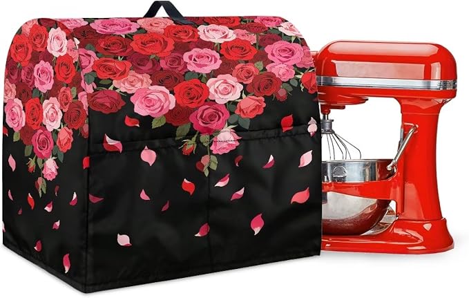 Stand Mixer Covers Protector Red Rose Print Stand Mixer Dust Covers Fit Kitchen by Unknown