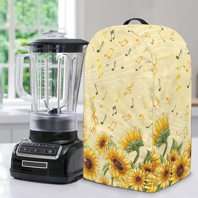 Blender Covers Kitchen Appliance Dust Cover Music Notes Sunflower Blender by Unknown