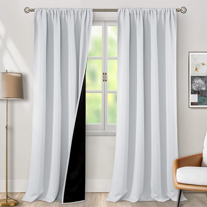 BGment Long Blackout Curtains for Living Room 2 Panels Set, Full Light Blocking by BGment