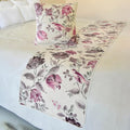 The HomeCentric King/Queen/Twin Pink Decorative Queen 74"x18" Bed Runner by TheHomeCentric