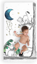 JumpOff Jo - Fitted Crib Sheet, Super Soft Breathable 100% Cotton Baby Crib by JumpOffJo