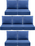 Luxury 6" Outdoor Cushions for Patio Furniture, Fade Resistant Couch Chair by Pugire
