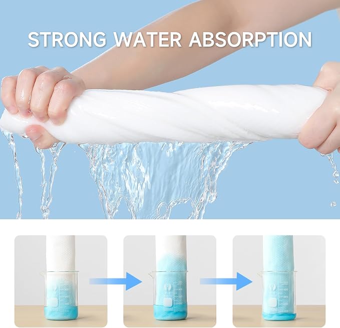 Disposable Bath Towels for Travel, Baby-Safe Disposable Towels Zero Fluorescent - Image 3