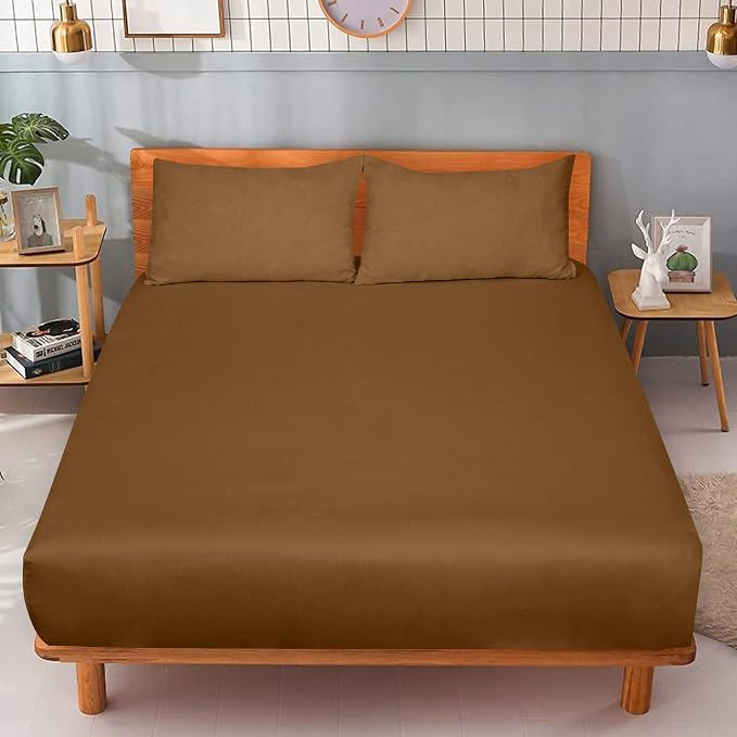 ROYALE LINENS 300 Thread Count 100% Long Staple Combed Cotton Fitted Sheet - Image 9