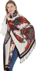 DANA XU 100% Merino Wool Extra Large Pashmina Blanket Travel Scarf Cashmere Wrap by DANAXU