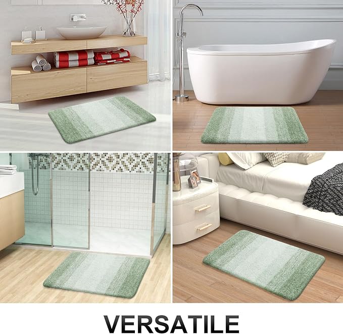 OLANLY Bathroom Rugs Mat 24x16, Extra Soft Absorbent Microfiber Bath Rugs - Image 7