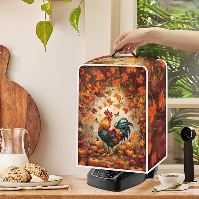 Coffee Maker Cover Protector, Christmas Santa Claus Coffee Machine Dust Cover - Image 4
