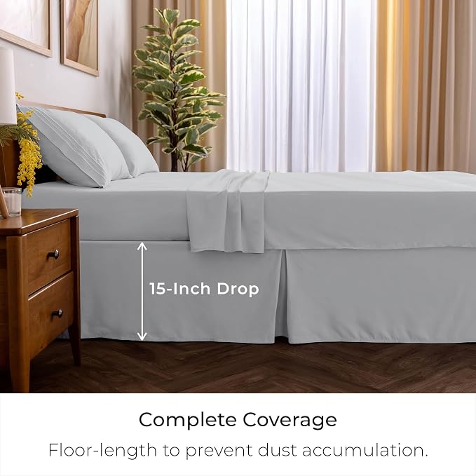 Mellanni Bed Skirt Twin XL Size - Image 2