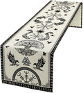 Viking Tree of Life Table Runner, Raven Helmet of Awe Seasonal Table Runner by Unknown