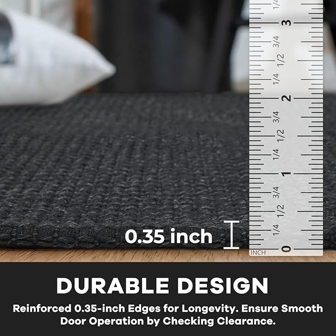 KOZYFLY Washable Area Rug 5x7 ft Rubber Backed Non Slip Rugs - Image 4
