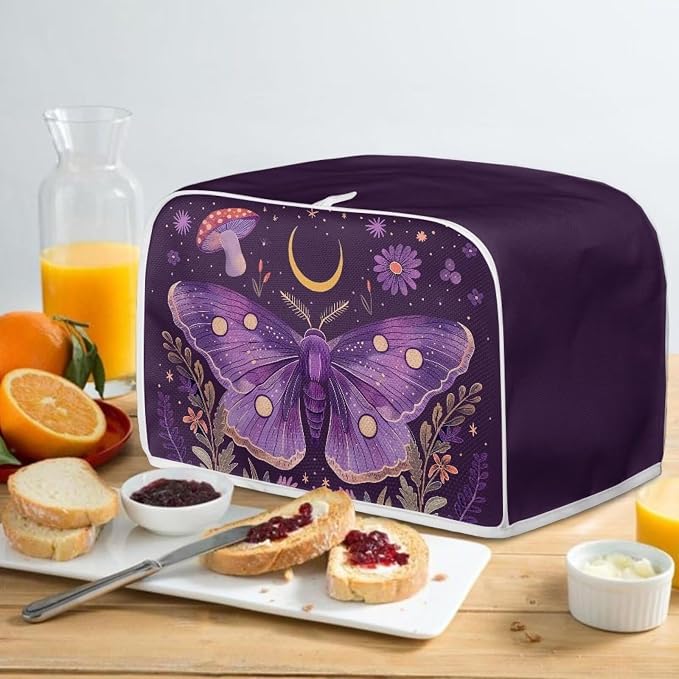 ZFRXIGN Butterfly Toaster Covers 4 Slice Wide Slot Dust Cover Case - Image 4