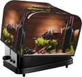 Red Wine Glasses Grape Wooden 4 Slice Toaster Cover, Waterproof Toaster Dust by Unknown