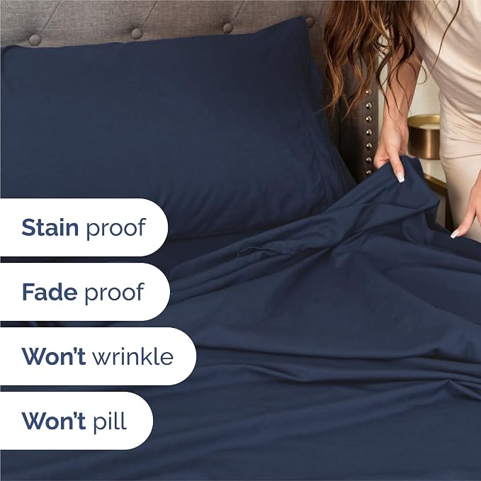 King Size 4 Piece Sheet Set - Image 5
