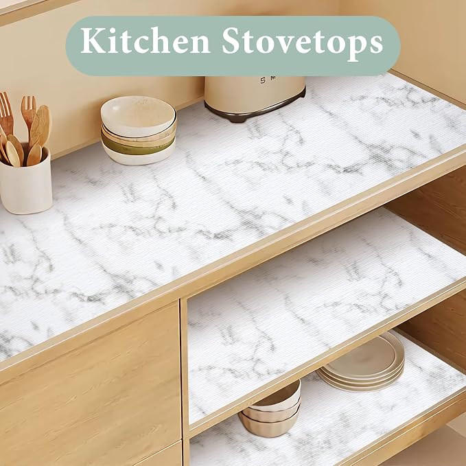 Drawer and Shelf Liner for Kitchen Cabinet: 12 in X 30 Ft Non Slip Waterproof - Image 6