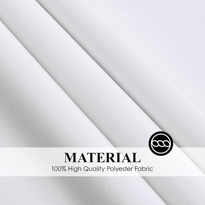 Round Tablecloth 120 Inch 2 Pack White Tablecloths Washable Decorative Linen - Image 6
