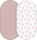 Muslin Bassinet Fitted Sheets, 2 Pack by LYRICHOMBABY