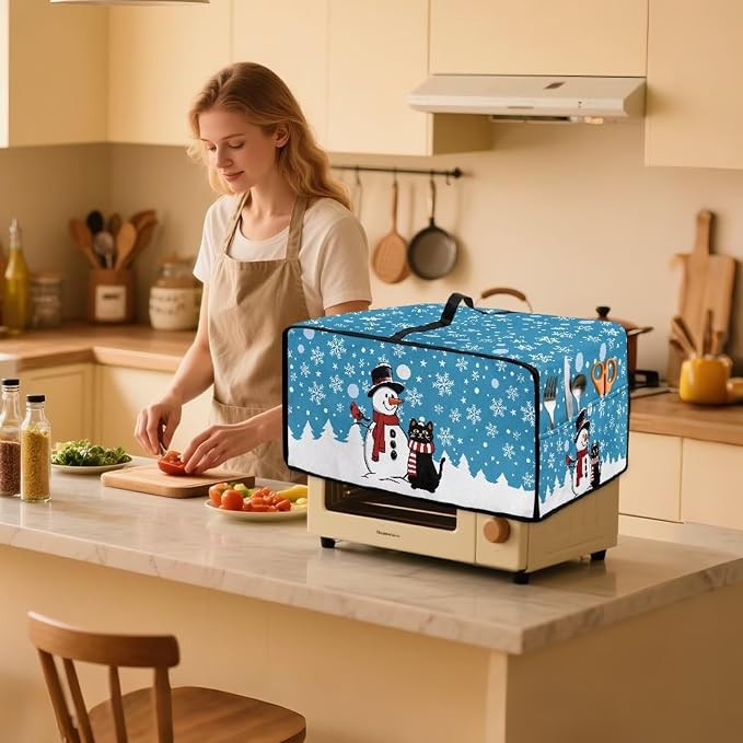 Microwave Oven Cover Air Fryer Toaster Oven Dust Cover, Stain-resistant Small - Image 3