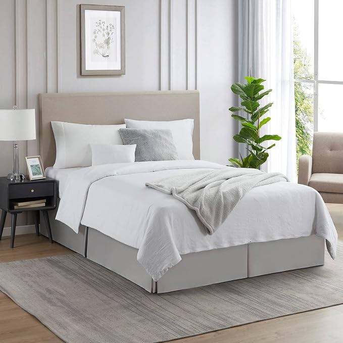 Nestl Silver Bed Skirt Cal King Size - Image 4
