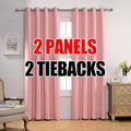 MIUCO Room Darkening Soild Grommet Blackout Curtains by MIUCO