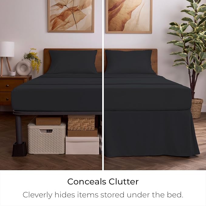 Mellanni Bed Skirt Full Size - Image 3