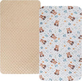 Dot Bassinet Sheet Set 2 Pack Stretch Fitted Cradle Sheets, Ultra Soft by Bilokonda