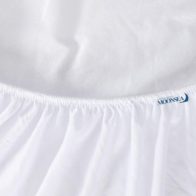 Split King Size Mattress Protector Waterproof, Smooth Top Mattress Protector - Image 5