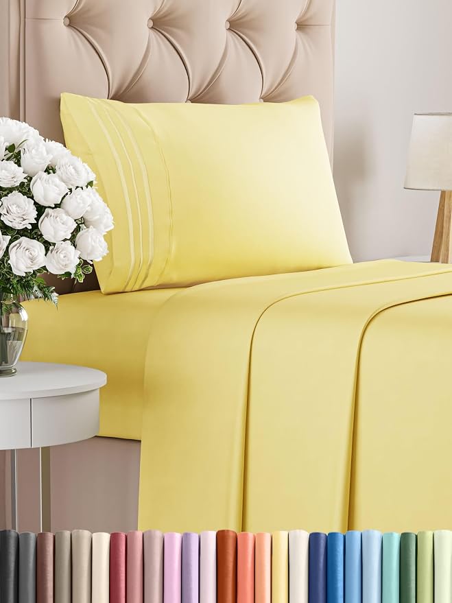 Twin XL Size 3 Piece Sheet Set by CGKUnlimited