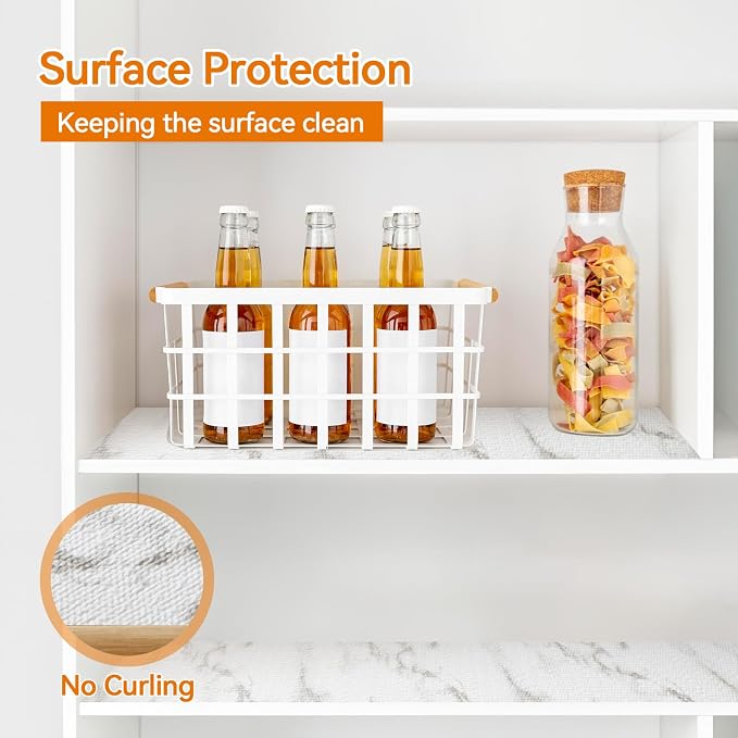 Shelf and Drawer Liner for Kitchen Cabinets Non-Adhesive, Strong Grip Non-Slip - Image 3