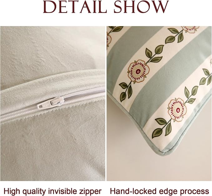 Square Throw Pillow Covers Pack of 2, Decoration Pillows Cushion Covers - Image 4