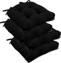 downluxe Indoor Chair Cushions for Dining Chairs, Tufted Overstuffed Textured by Downluxe