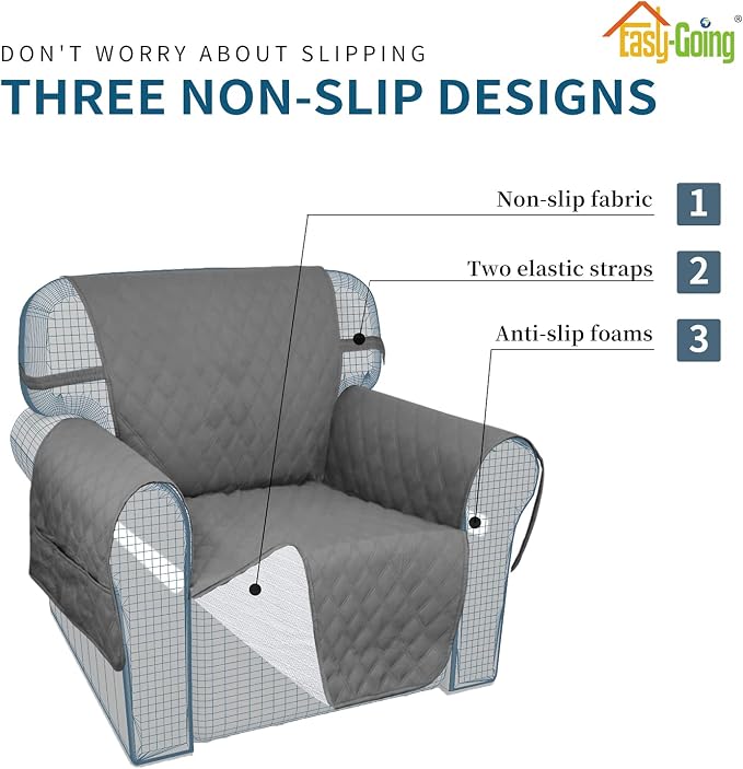Easy-Going Waterproof Oversized Loveseat Covers Leakproof Couch Cover - Image 4