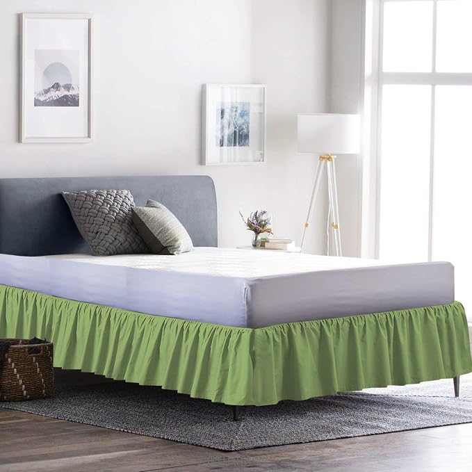 Ruffled Bed Skirt 18 Inch Drop Dust Ruffle - Image 4