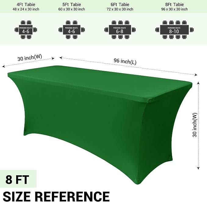 Obstal 6 Pack Stretch Spandex Table Covers - Image 4