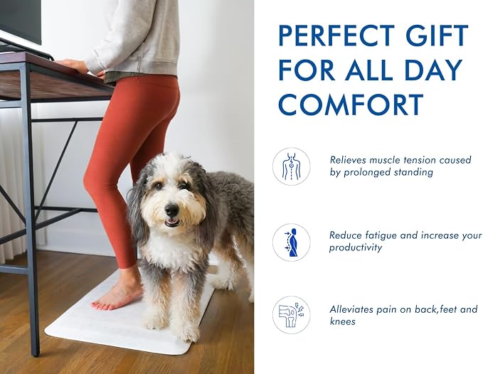 Klay Home Kitchen mats for Floor Anti Fatigue, 3/4" Thick 100% PU Memory Foam - Image 3