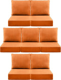 Luxury 6" Outdoor Cushions for Patio Furniture, Fade Resistant Couch Chair by Pugire
