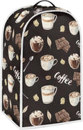 Coffee Chocolate Print Blender Dust Cover, Stand Mixer or Coffee Maker by Annejudy