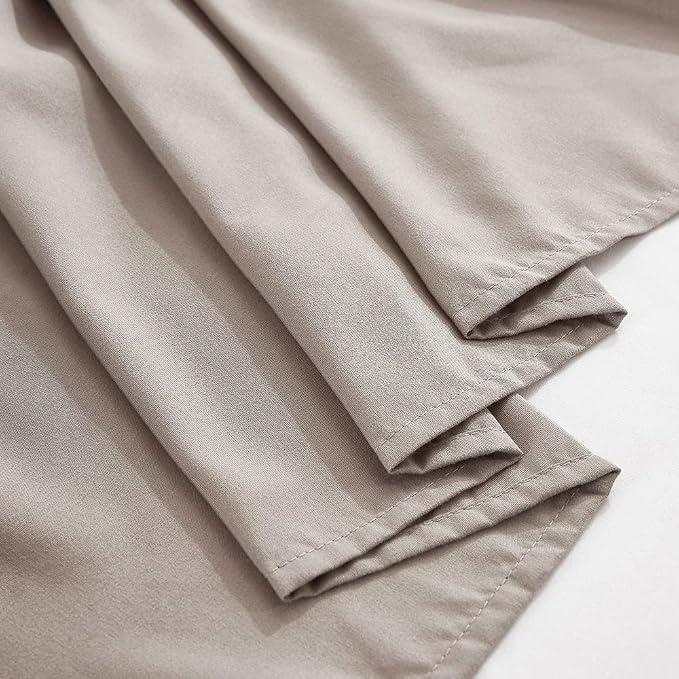 MEILA Wrap Around Bed Skirt Three Fabric Sides Elastic Dust Ruffled 14 Inch - Image 6