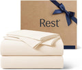REST® Evercool®+ Cooling Sheet Set, Cali King Size, Snow Ivory, Breathable Bed by REST