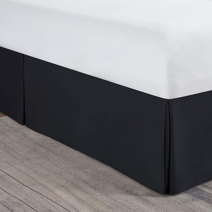 Nestl Black Full XL Bed Skirt - Image 8