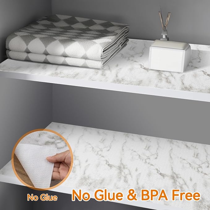 Shelf Liner Drawer Liner for Kitchen Cabinet Non-Adhesive, Strong Grip Anti - Image 6