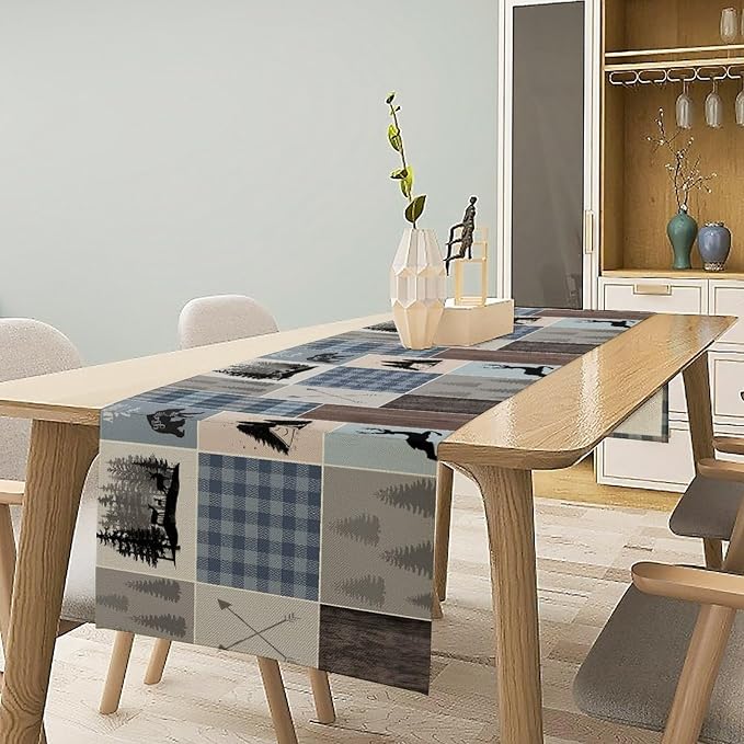 Rustic Bear Deer Table Runner - Image 3