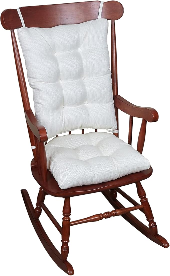 Klear Vu Omega Non-Slip Rocking Chair Cushion, Assembled in USA, Thick Tufted by KlearVUHomeTextiles