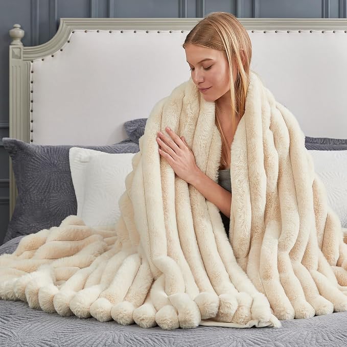 Cozy Bliss Faux Fur Throw Blanket - Image 5