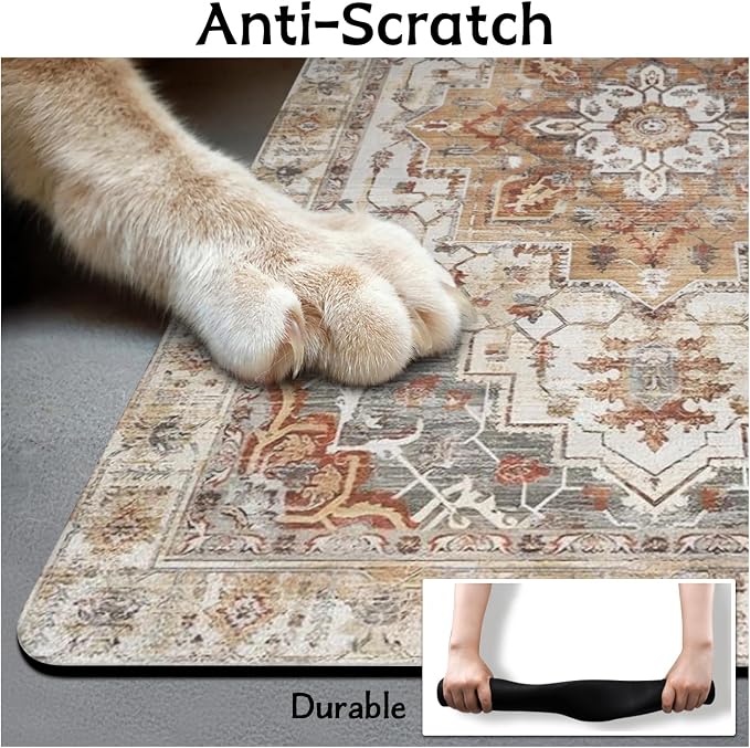 Pet Food Mats for Floor, Absorbent Dog Mat for Food and Water Dispenser Mat - Image 6