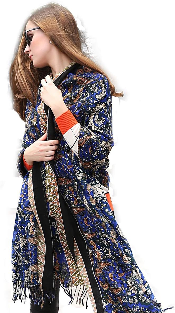 DANA XU 100% Merino Wool Pashmina Shawl by DANAXU
